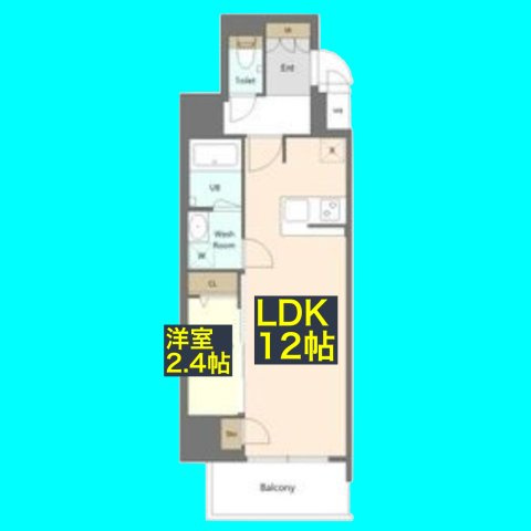 S-RESIDENCE高岳bresa(ブレサ)　の間取り