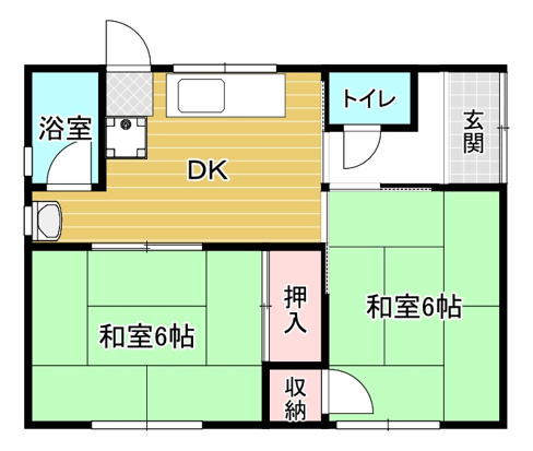 吉川町102番1貸家群の間取り