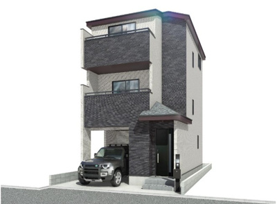 【外観パース】 | 大和市中央林間4丁目 新築戸建 全1棟