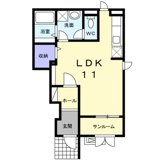 【間取り】 | プラシード　Ⅰ