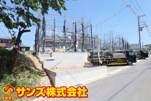 郡山市菜根３丁目　　　１号棟　　　桜小学校、郡山第３中学区の外観|南西側から見た外観