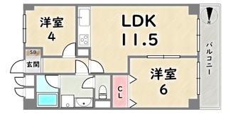 【間取り】 | 春栄ハイツ