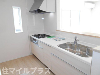 【キッチン】 | 二本松市油井新築一戸建て3棟 | コンパクトなキッチンで掃除もラクラク