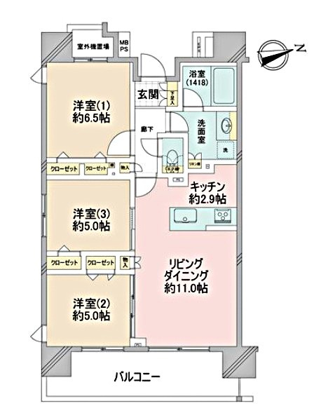 クリオ南砂町の間取り