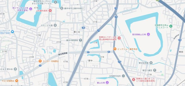 藤井寺市野中　第1期　新築一戸建ての地図