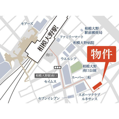 【地図】 | YMレジデンス相模大野(ワイエムレジデンスサガミオオノ)