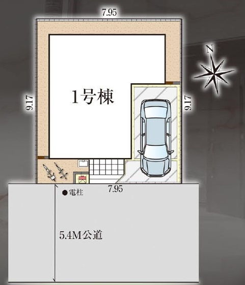流山市美原３丁目新築戸建（美原５期）の区画図|区画配置図