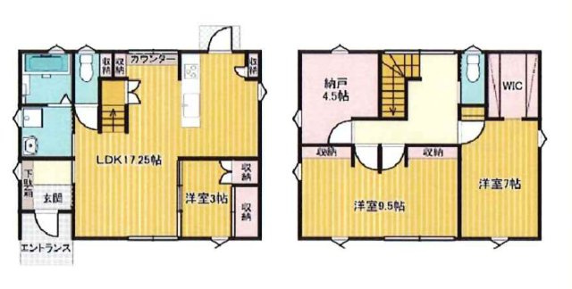 【中古戸建】前橋市稲荷新田町の間取り|■間取り図｜敷地面積：196.51（約59.44坪）　建物面積：101.85（約30.8坪）