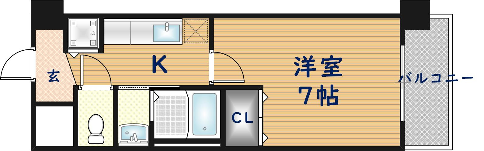 ベルドミール末広五番館の間取り