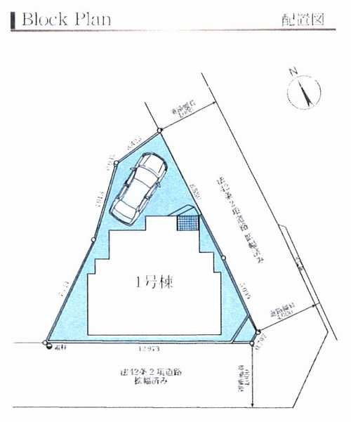 茅ヶ崎市出口町　新築戸建全1棟の区画図