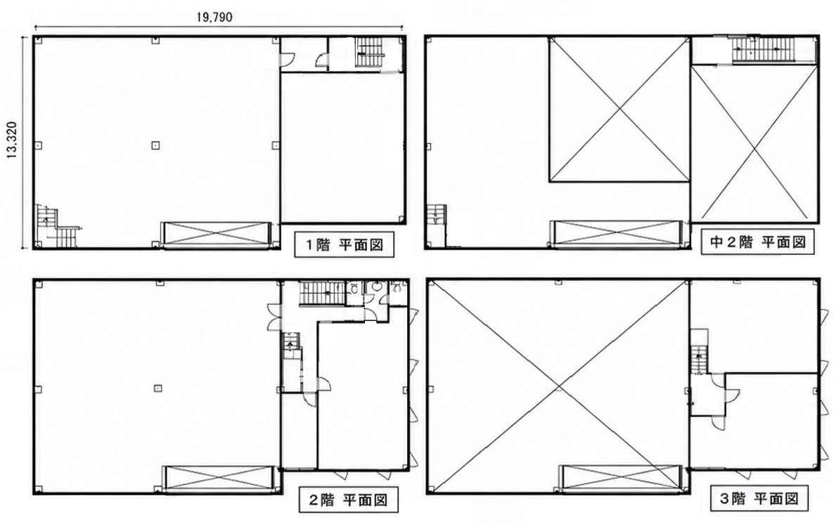 藤井寺市大井1丁目貸倉庫71.5万円の区画図