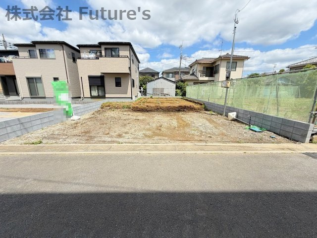 八潮市古新田　新築戸建の外観|現地の写真になります。
