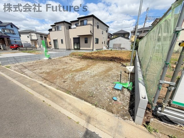 八潮市古新田　新築戸建の外観|現地の写真になります。