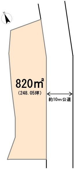 東松山市大字松山　土地248坪の土地図