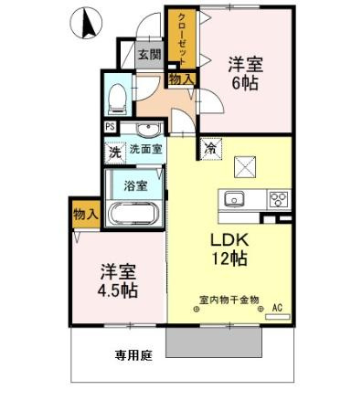 サニーホームズC棟の間取り