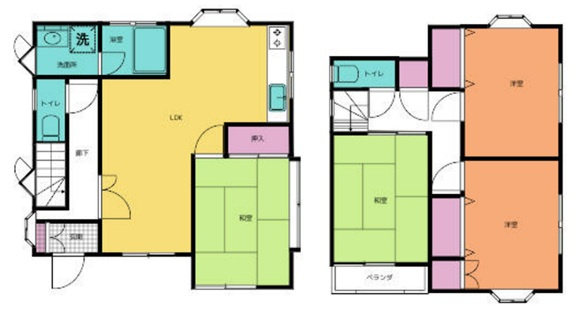 【中古戸建】熊谷市肥塚の間取り|■間取り図｜敷地面積：101.06㎡（約30.57坪）建物面積：95.84㎡（約28.99坪）