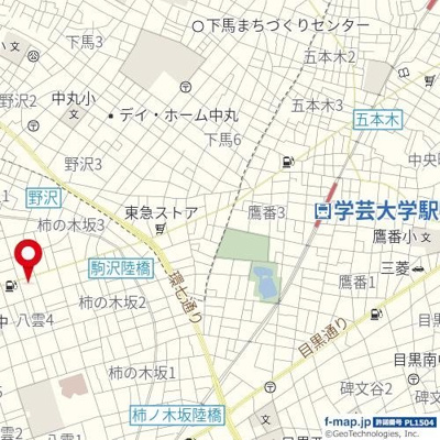 【地図】 | レジデンシア目黒八雲