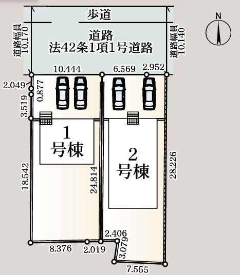 本庄市児玉町上真下第２　の区画図|現地区画図