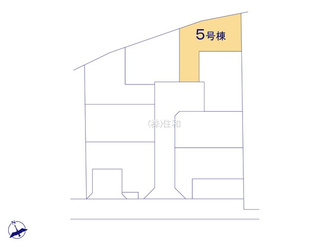 朝霞市膝折町３丁目の新築一戸建の区画図