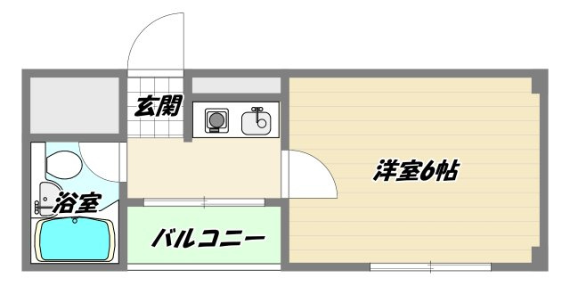 大阪市淀川区木川西２丁目の賃貸マンションの間取り