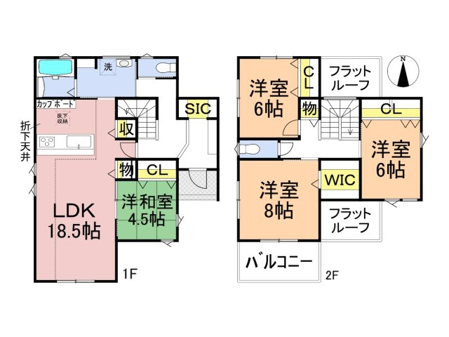 【商談中】タマタウン　岐阜市中西郷（西郷小）　全３区画分譲の間取り|■１号棟　■ヤマダ不動産　株式会社リライフ　
■夢のマイホーム購入をフルサポートします！
