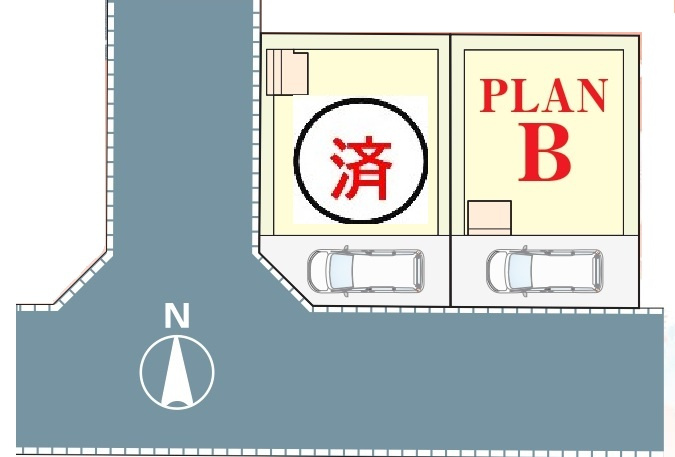 流山市加5丁目新築戸建【流山北小学校:7分】の区画図|区画配置図