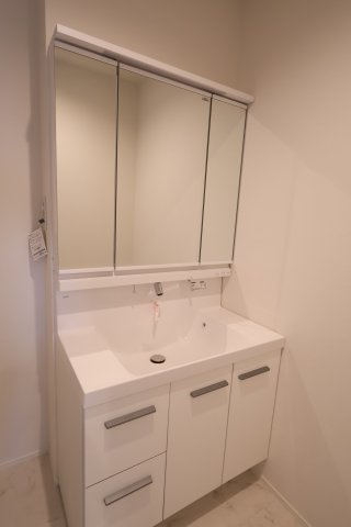 《仲介手数料無料》浦和区元町１丁目26-13新築一戸建てケイアイグレイスの独立洗面台