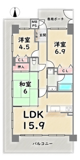 【間取り】 | ライオンズマンション西院