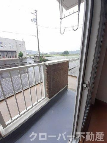 パストラル川部Ｄのバルコニー
