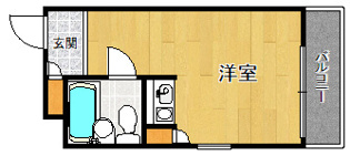 ダイドーメゾン甲東園2の間取り