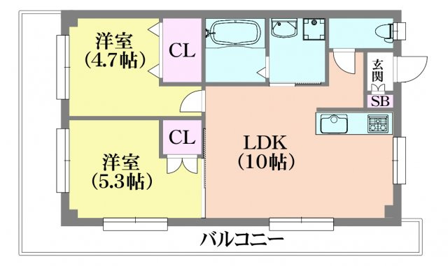 セイシェル長田山手の間取り