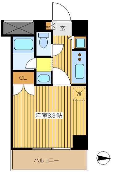 【間取り】 | フローラル東葛西7 | アレンジいろいろ、一人暮らしが待ち遠しいです   