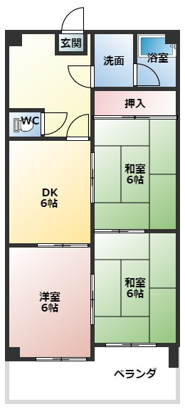 鹿乗グリーンハイツの間取り