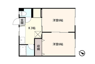 【間取り】 | ラ・ネージュ小柳Ⅱ