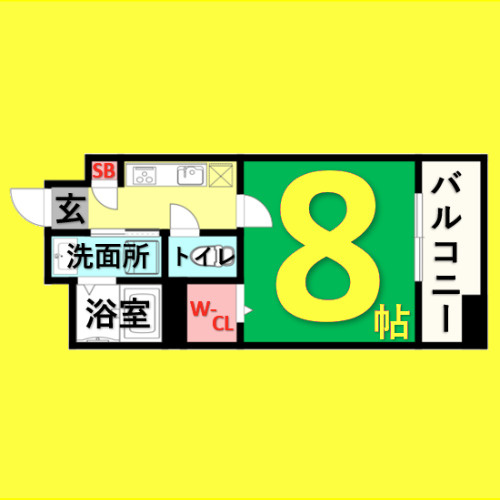 willDo金山正木　名古屋市賃貸　仲介手数料無料の間取り