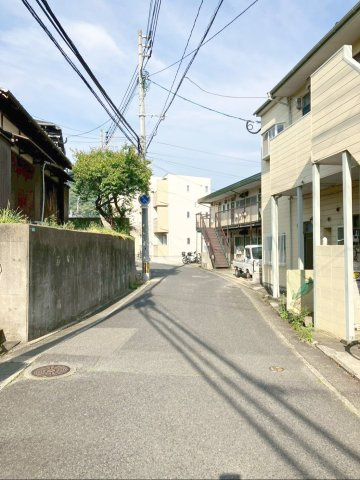 福岡市東区下原４丁目 土地の前面道路含む現地写真|前面道路：幅員5ｍ