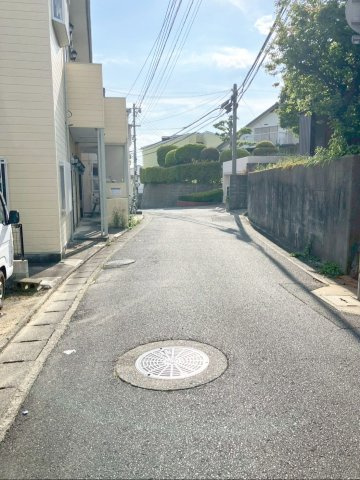 福岡市東区下原４丁目 土地の前面道路含む現地写真|前面道路：幅員5ｍ