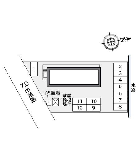 レオパレスひかりの区画図|柏崎　家具　家電　社宅　マンスリー