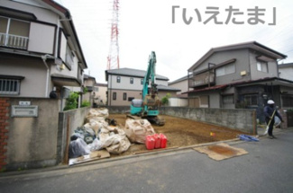 【外観】 | 【仲介手数料無料！！】日野市日野　新築戸建て（全1棟）1号棟　5080万円 | 令和８年５月８日撮影　建築中
