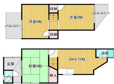 枚方市須山町の間取り