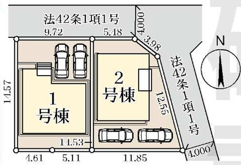 千葉市若葉区大宮台６丁目の区画図