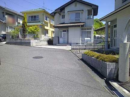 熊野町初神3丁目の前面道路含む現地写真
