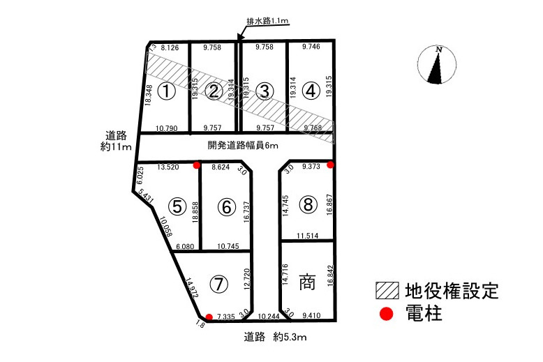 9区画分譲地　岩田東2丁目　②