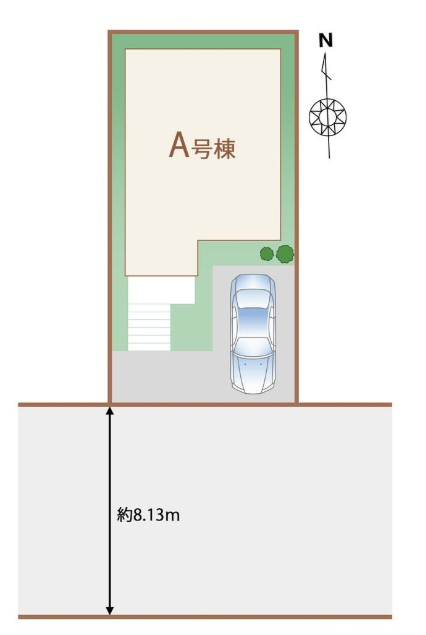 池田市荘園２　新築戸建の区画図