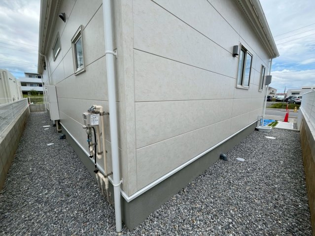 読谷村大木新築戸建て　限定1棟（平屋）の外観|建物裏側