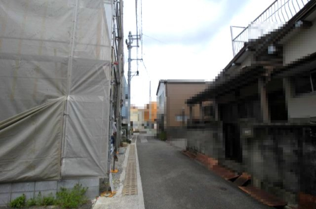 高知市旭天神町第1　1号棟　（全2区画）の前面道路含む現地写真