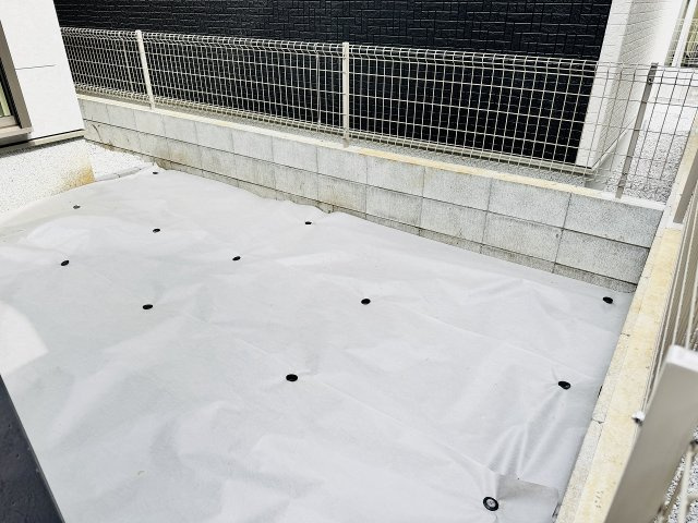 八王子市　散田町　新築一戸建て　２５ー１期の庭|～ちょっとしたガーデニングなども楽しめる庭付き～