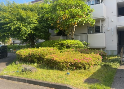 【庭】 | 小山田桜台２９号棟 | 物件によっては、入居者が個人的に使用できる専用庭がついているものもあります。また、住宅の中にある土間の部分を庭と呼ぶこともあります。庭の用途は住む人によって変わり、それによってデザインもさまざまです。