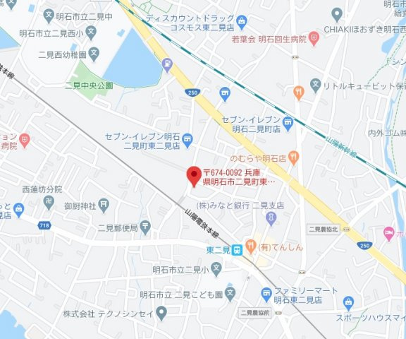 明石東二見スカイハイツ　3階の地図