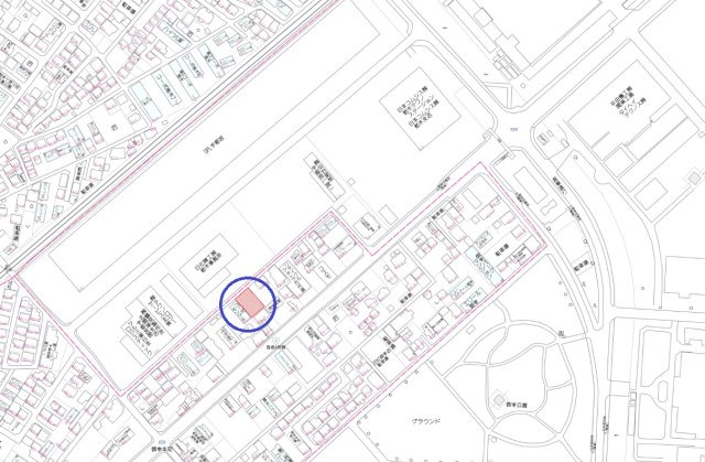 宇都宮市御幸本町　土地の地図